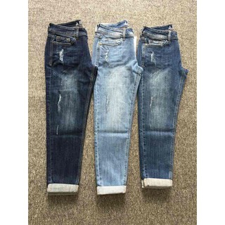Quần Jeans Nữ Boyfriend trơn
