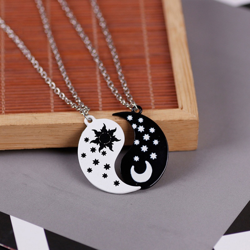Vòng cổ Mặt Trời Mặt Trăng Ngôi Sao Yin Yang Cho Cặp Đôi