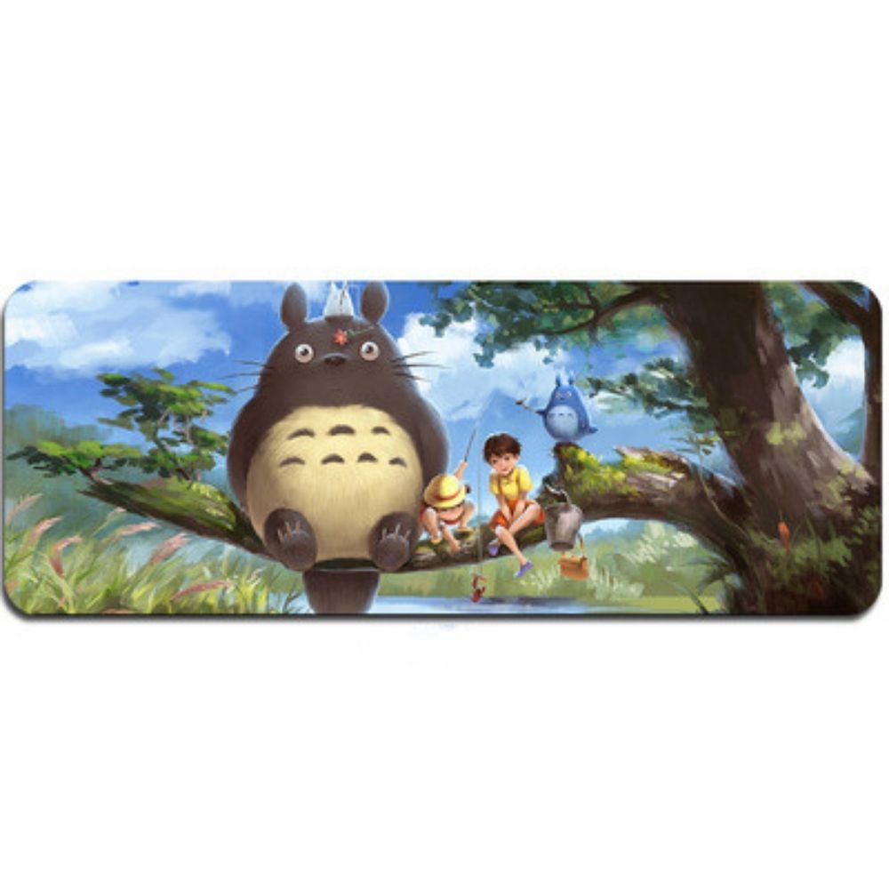 Lót chuột cỡ lớn, bàn di chuột TOTORO size lớn 90x40 cm đế chống trượt tốt, di chuột êm ái