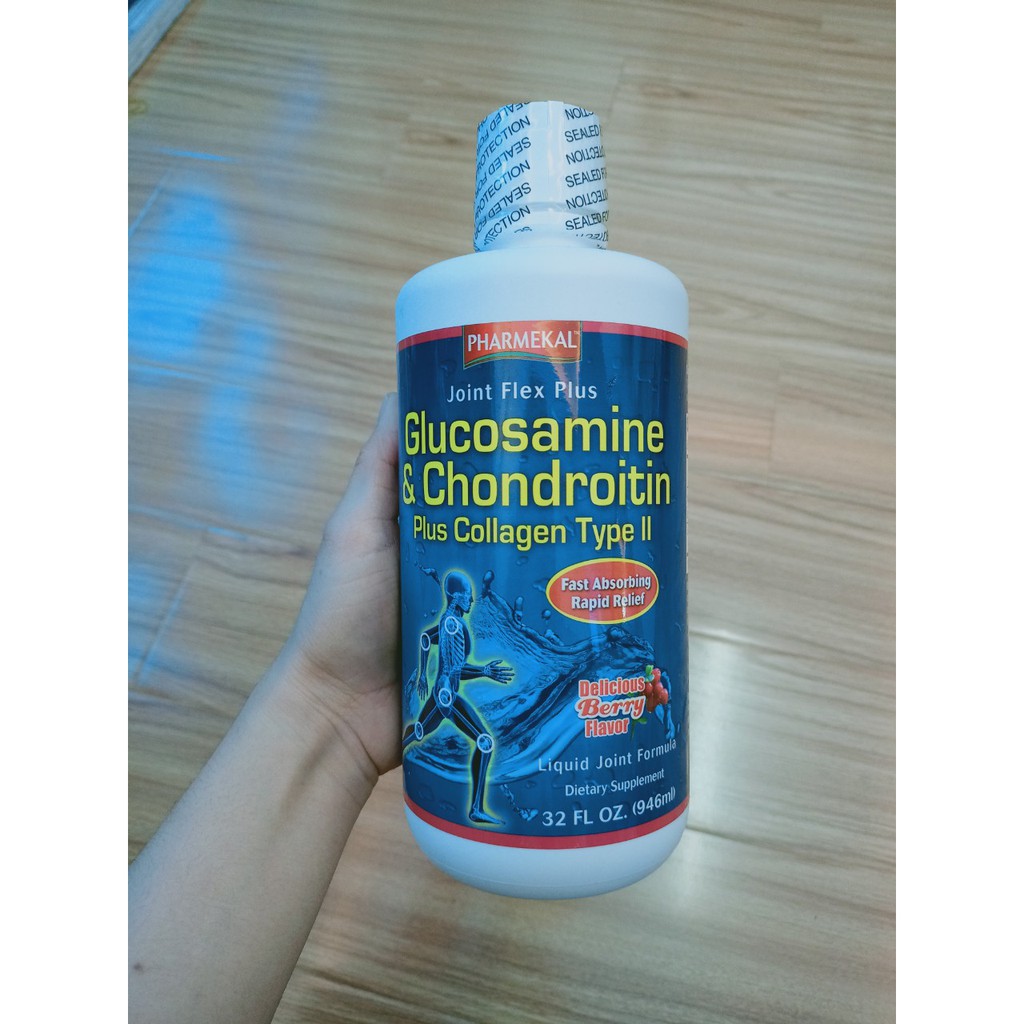 NƯỚC UỐNG BỔ KHỚP PHARMEKAL JOINT FLEX PLUS GLUCOSAMINE & CHONDROITIN + COLLAGEN TYPE II (CHAI 946ML)