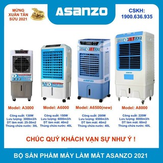 QUẠT ĐIỀU HÒA HƠI NƯỚC ASANZO A-6500