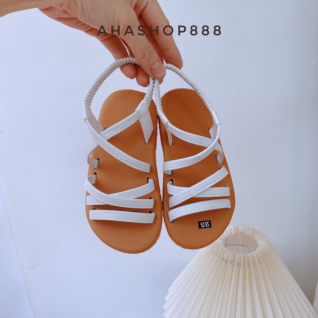 Sandal Quai Hậu Dây Mảnh Thời Trang Có Chun Sau Cho Bé gái 2-4 Tuổi K154