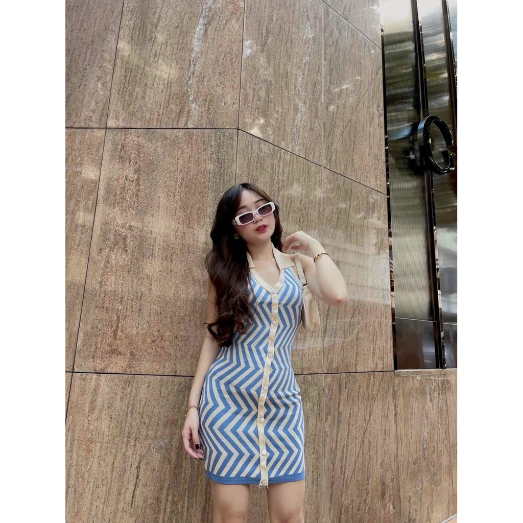 [HÀNG QUẢNG CHÂU] Váy Yếm Len, Váy Body Nữ Hở Lưng Tôn Dáng Mặc Tôn Dáng Siêu Trendy | BigBuy360 - bigbuy360.vn