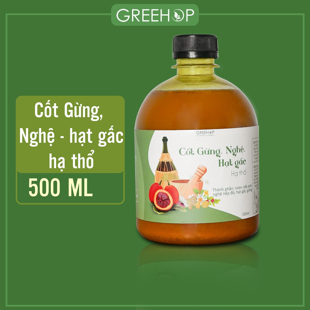 Cốt gừng, nghệ, gấc hạ thổ cho phụ nữ sau sinh GREEHOP (handmade)