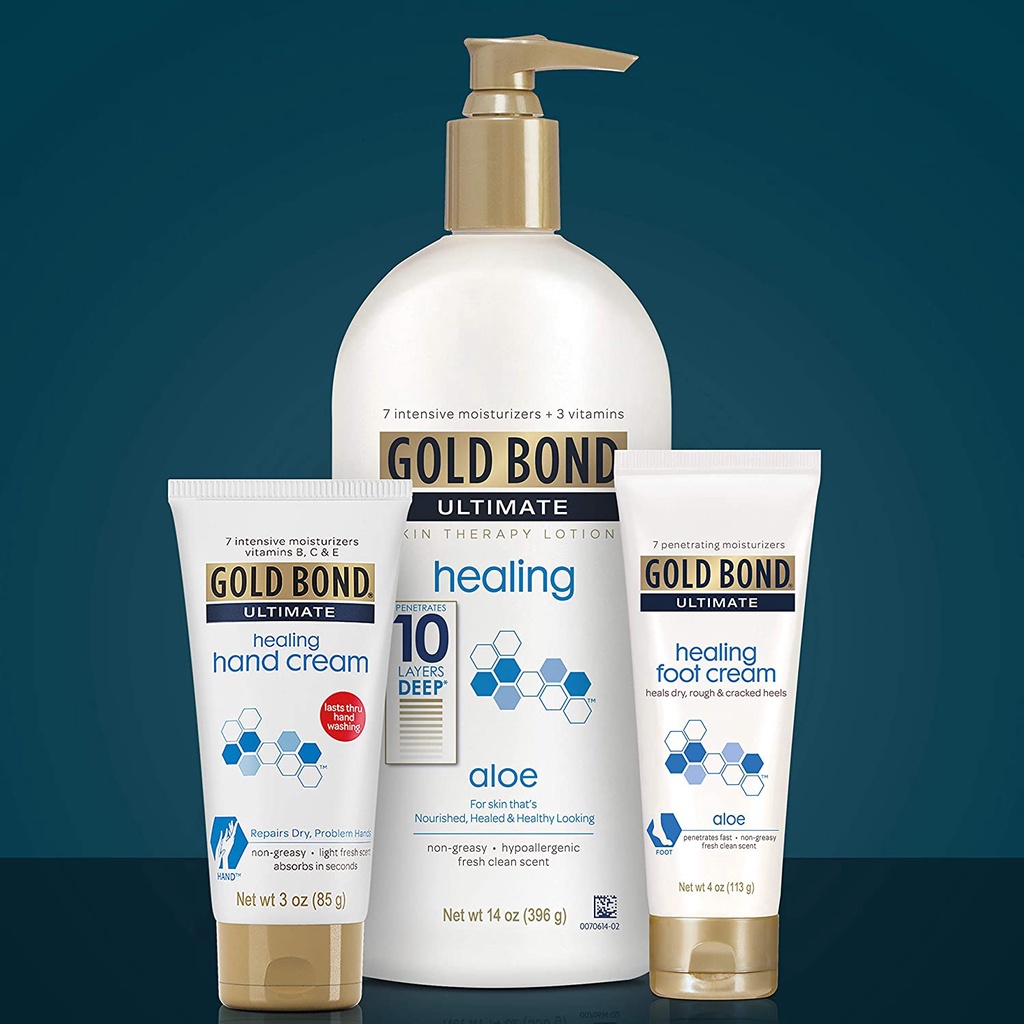 Kem dưỡng tay Gold bond ultimate healing hand cream 85g mẫu mới nhất