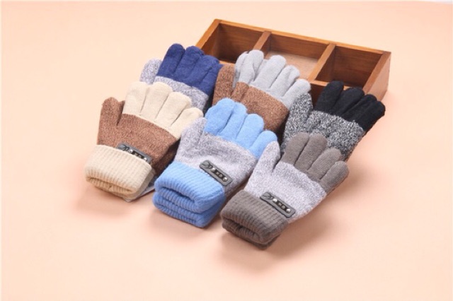 🧤Găng tay trẻ em:bé 3-6t,găng tay 1 lớp len dày,ấm(GTTQE,5.B1.E5)