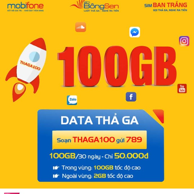 Sim mobifone, tk gốc 50k,  50k/ có 102 Gb/ tháng, so đẹp, đk c90