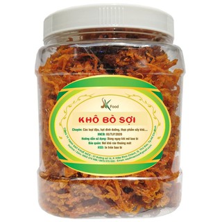 500G Khô Bò Sợi (Khô Heo Hương Vị Bò) - Thiên đường ăn vặt