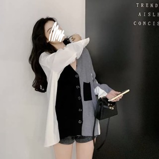 [ORDER-ẢNH THẬT] SƠ MI DỆT KIM CỔ V ULZZANG