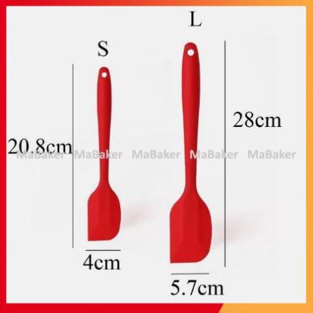 Xả cắt lỗ Phới dẹt silicon đúc, đúc trong 21cm, 28cm - MaBaker