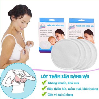 8 miếng lót thấm sữa giặt được hãng GoodMama (8 miếng/ hộp)