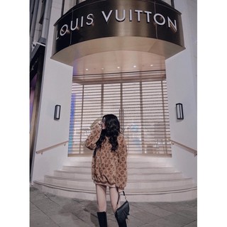 Áo hoodie LV lông thỏ