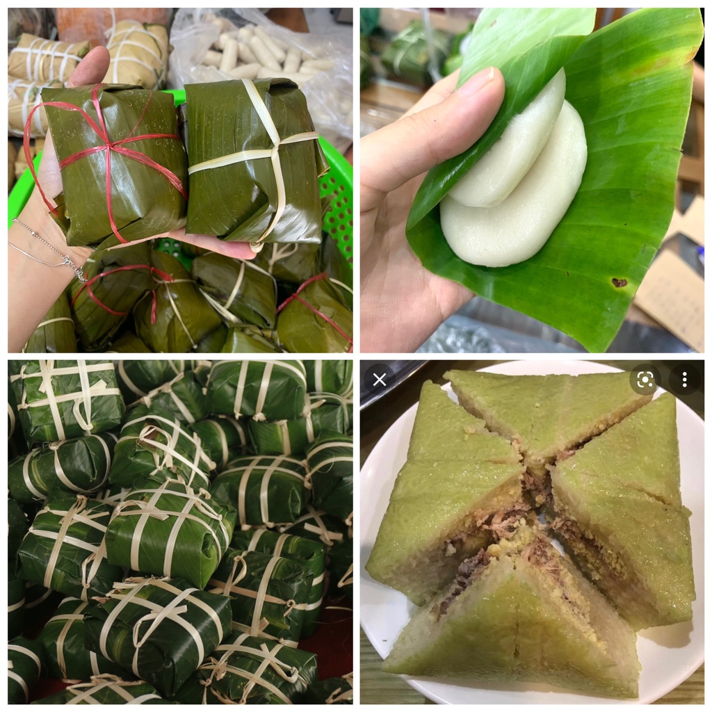 Bánh chưng, bánh nếp, bánh dày giò nhà làm