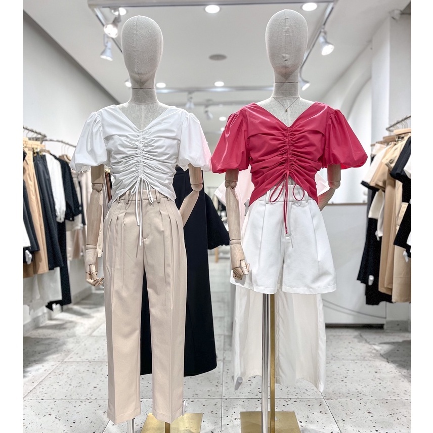 Quần tây dáng baggy xếp ly , Peace House Clothing