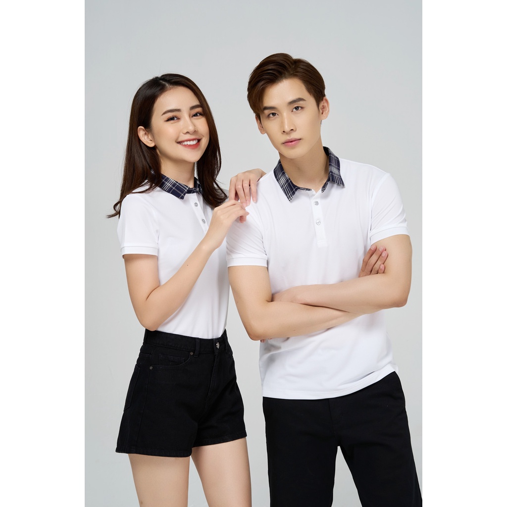 Áo Polo Yody Nam chất liệu cafe phối cổ kẻ sơ mi mềm mịn thoáng mát APM4221