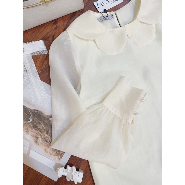 Flower Shirt - Sơ mi cổ bèo hoa