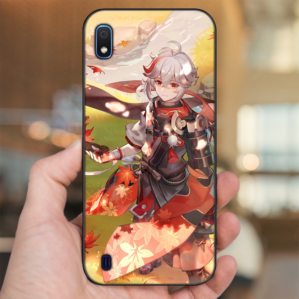 Ốp lưng Samsung A10 viền đen in hình Kazuha Genshin Impact