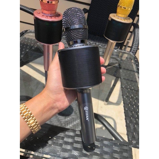 Mic Hát Karaoke Đôi Kết Nối Bluetooth TITAN - M01