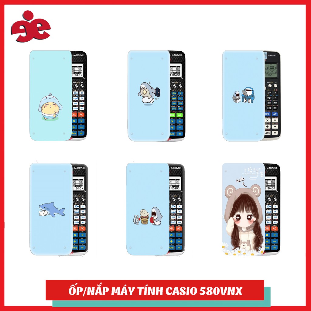 Ốp/nắp máy tính Casio 580 - Nhận in theo yêu cầu - Các bạn gửi ảnh cho shop qua phần chát nhé !!