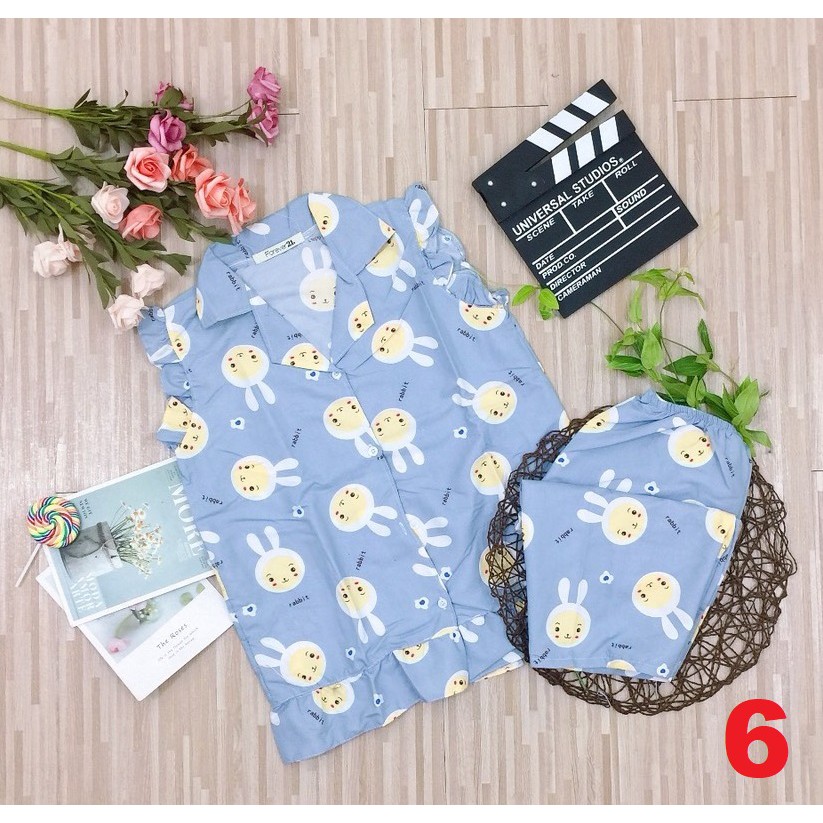 ✪ [LỬNG BÈO CÁNH TIÊN] BỘ NGỦ KATE THÁI TAY NGẮN QUẦN LỬNG ✪ | BigBuy360 - bigbuy360.vn