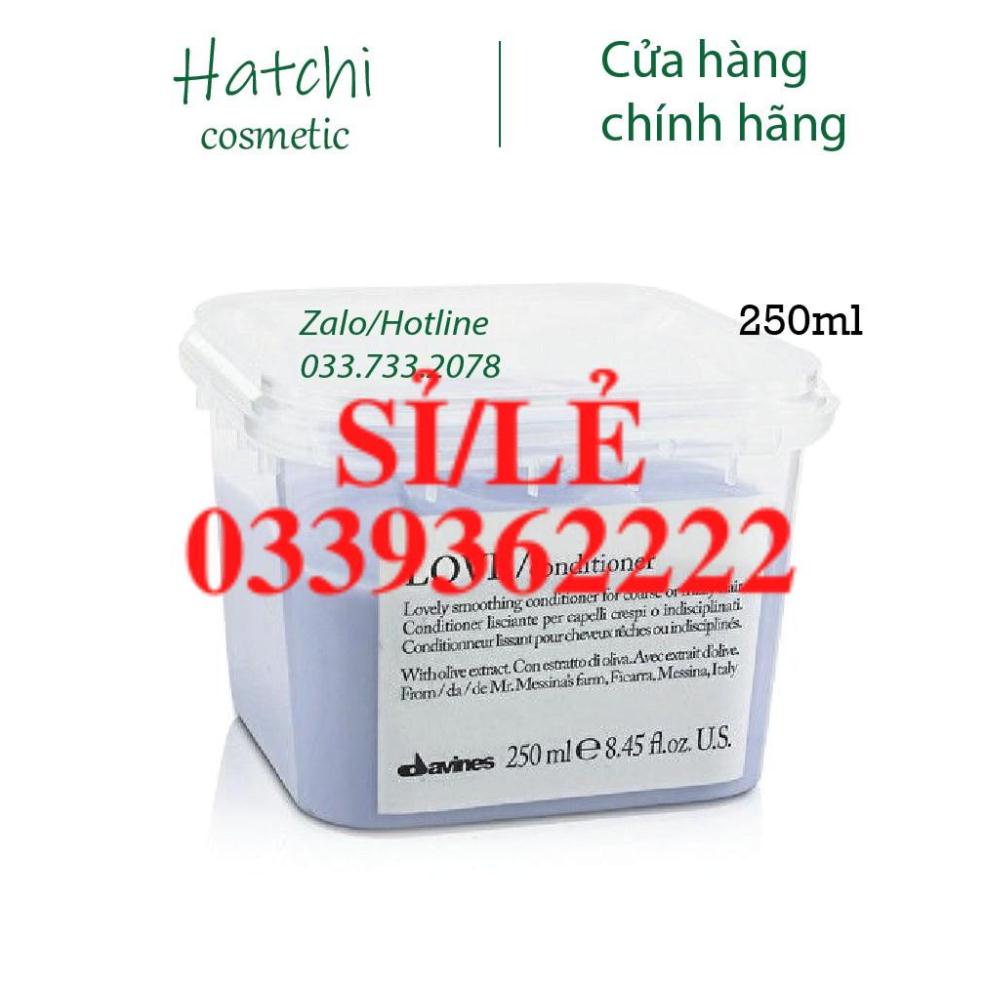 [ TẶNG MŨ ] Dầu Xả Làm Mượt Tóc Davines Love Smooth 250ML Chính Hãng - Nhập Khẩu Ý