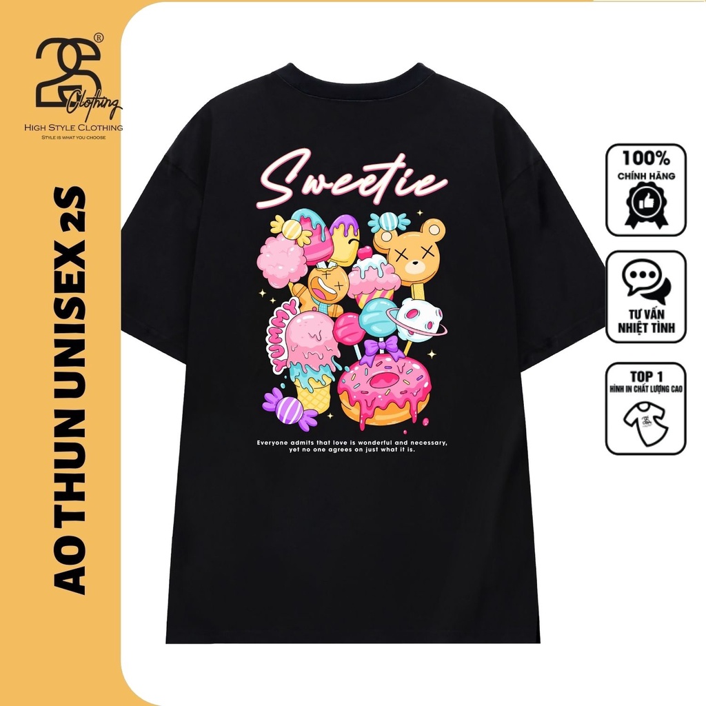 Áo Thun Unisex 2S Clothing - TV5072 Form Rộng Tay Lỡ, Áo Phông Nam Nữ Freesize