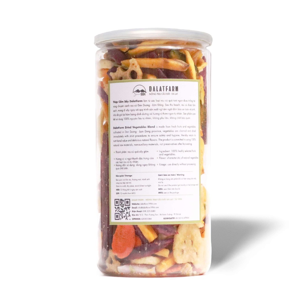 Thập Cẩm Sấy Dalat Farm - Hộp 250 g