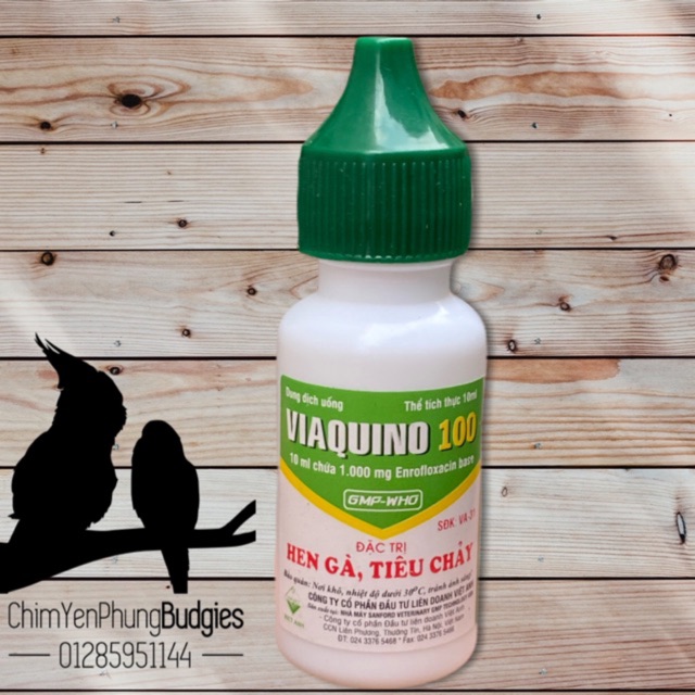 1 lọ Viaquino-100 chuyên hen gà.