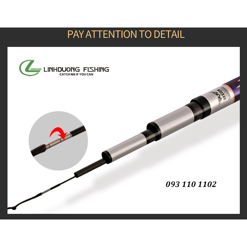 Cần câu tay Song Bảo - Kinh Lôi siêu nhẹ độ cứng 3H tinh tế.