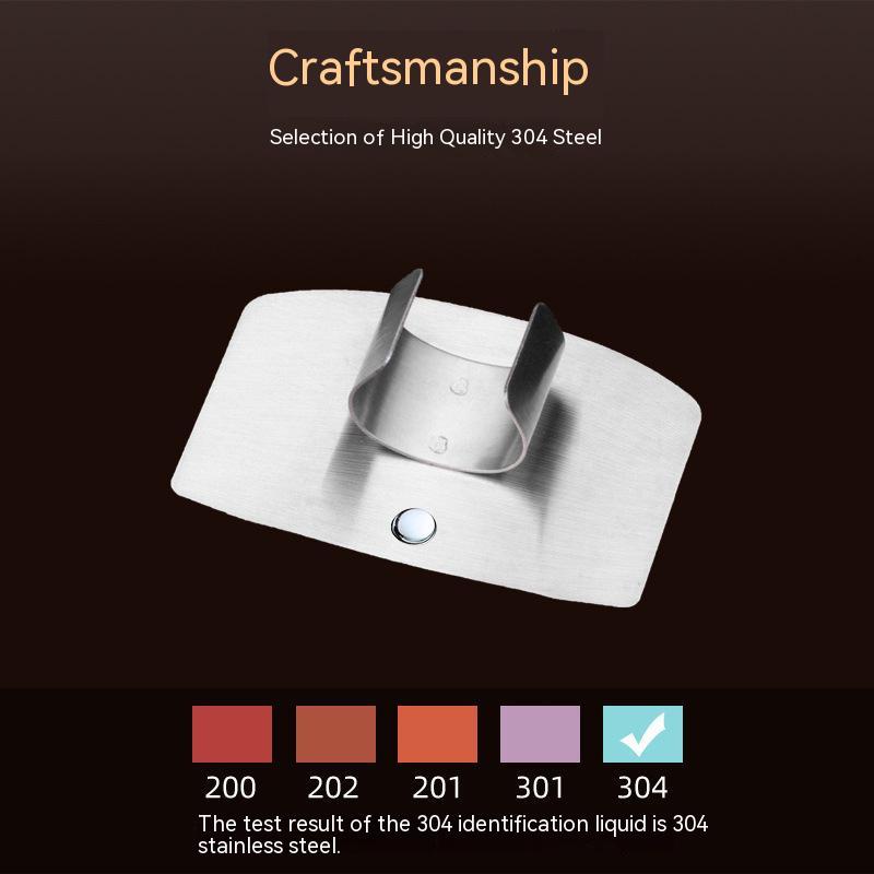 Dụng Cụ Bảo Vệ Ngón Tay Khi Cắt Rau Củ Bằng Thép Không Gỉ 304