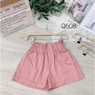 quần short kaki nút lưng thun