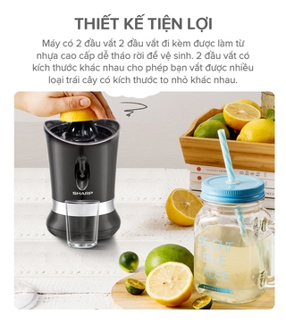 Máy Vắt Cam SHARP EJ-J850-BK