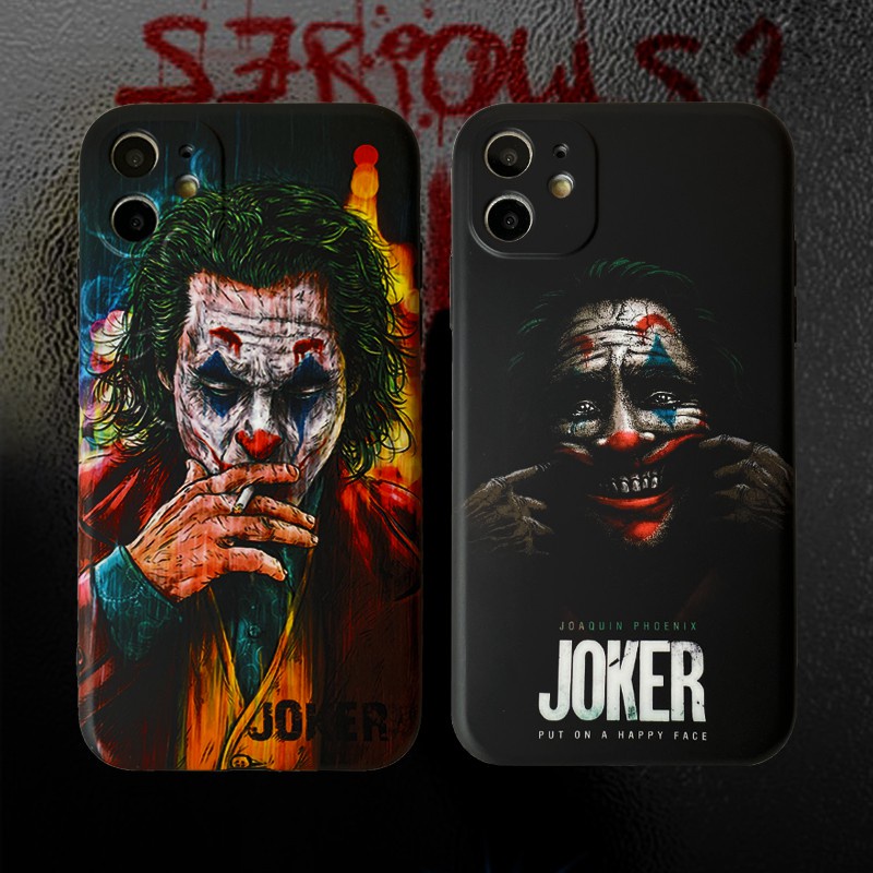 Ốp Lưng iphone hình Jocker độc đáo dẻo bảo vệ camera cho 7pluss 8pluss x xs xsmax 11 11max 12 12max 13 13max