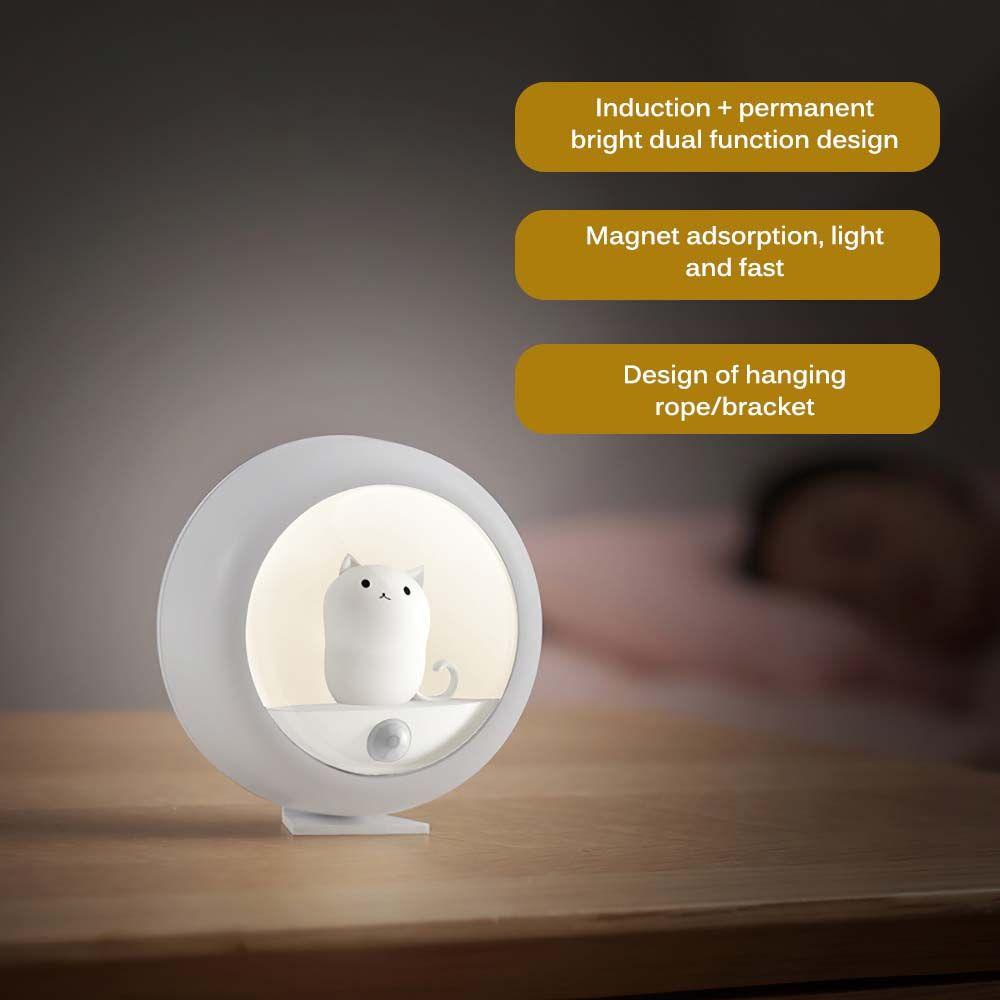 YIYU Đèn Ngủ LED Hình Hoạt Hình Dễ Thương Có Thể Sạc Lại Dành Cho Trẻ Em