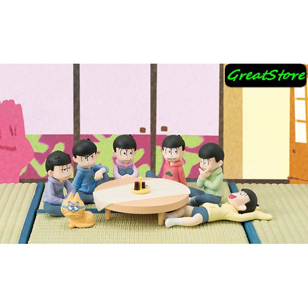 ( HÀNG CÓ SẴN ) Mô hình Gia Đình OSOMATSUSAN KRAMATSU, OSOMATSU, CHIROMATSU, ICHIMATSU, JYUSHIMATSU, TODOMATSU