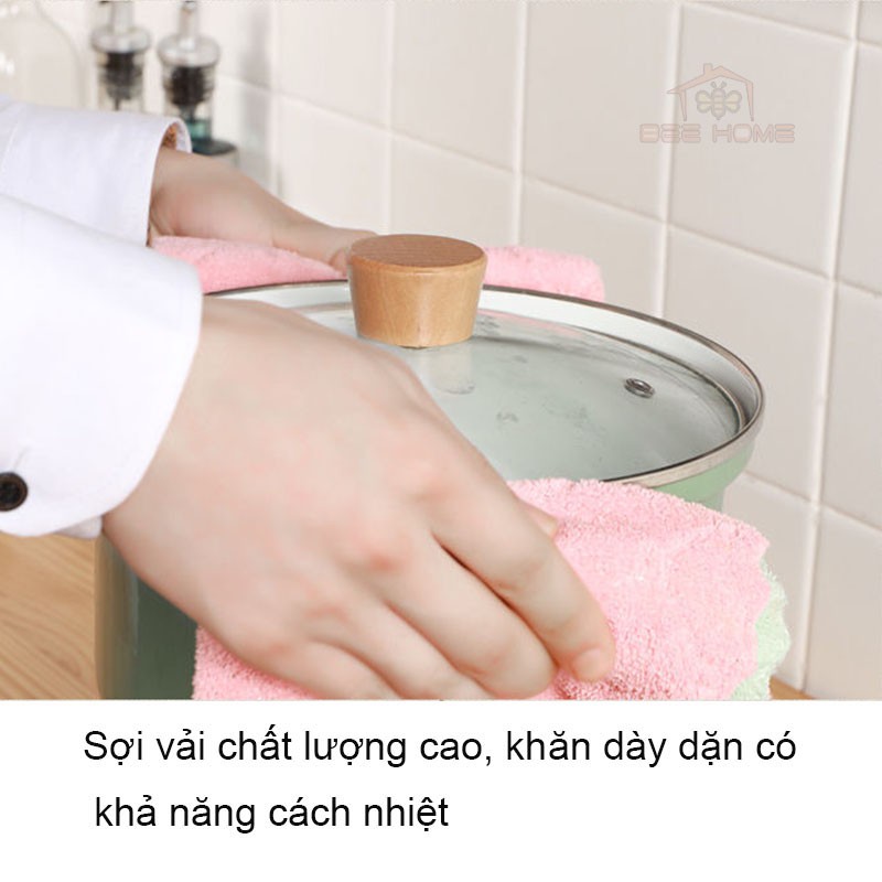 Khăn lau bát đĩa, nhà bếp đa năng - BEEHOME - Khăn Lau 2 màu Đa Năng Siêu Thấm Nước ( HÀNG CAO CẤP )