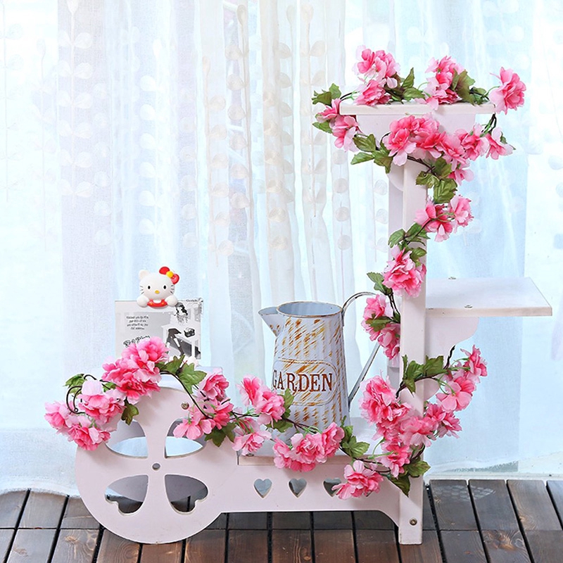 Dây Hoa Hồng Giả Bằng Nhựa Dùng Trang Trí