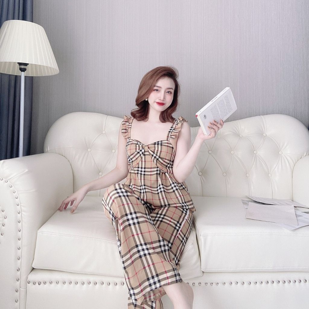 Đồ ngủ nữ Đồ bộ mặc nhà cao cấp mềm mại xinh xắn <63kg | BigBuy360 - bigbuy360.vn