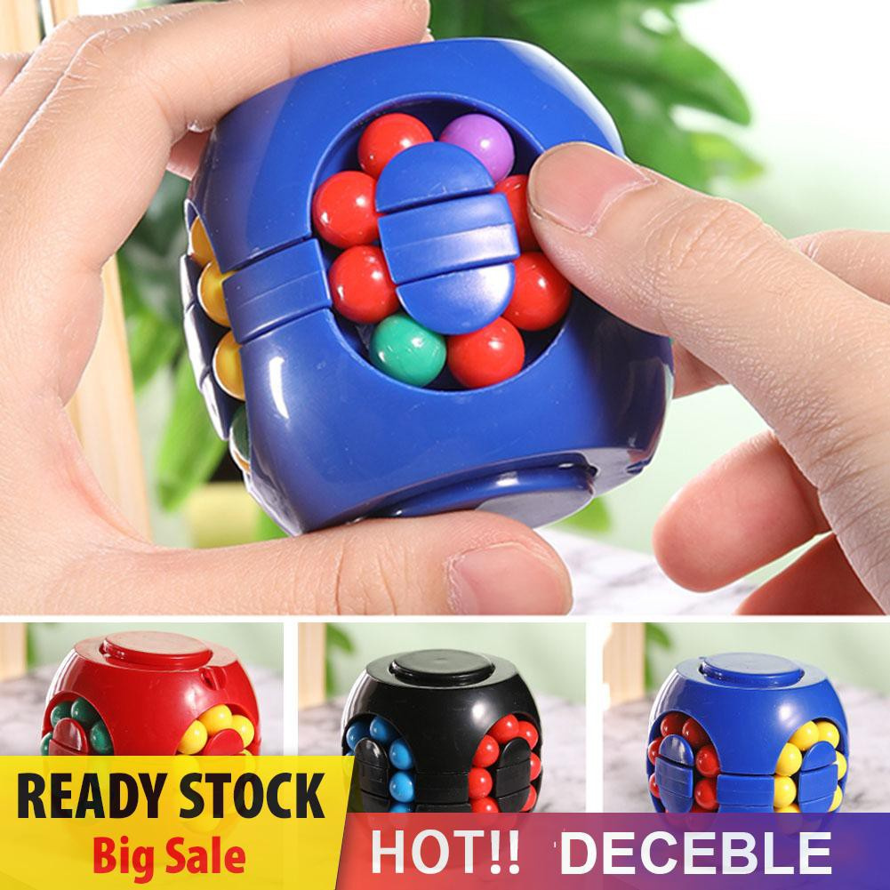 Pop It Fidget Đồ chơi Colorful Magic Cube Little Magic Bean Rotating Cube Kids Stress Relief Đồ chơi