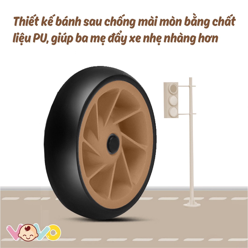 Xe Đẩy Gấp Gọn 2 Chiều Vo Vo VO-0206 Siêu Nhẹ