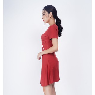 Đầm thun cúc lệch IFU 05-2834