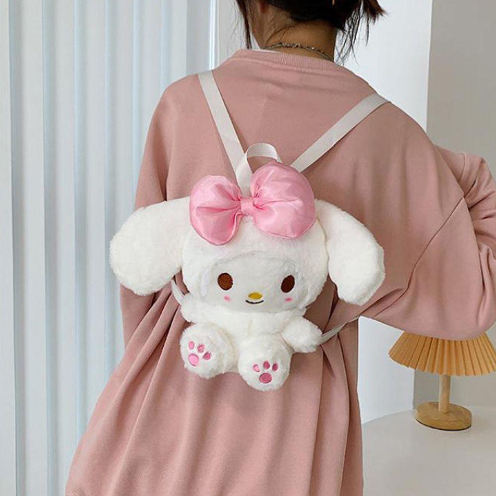 Ba Lô Bông Hình Hoạt Hình Anime Mymelody Màu Hồng Cho Bé Gái