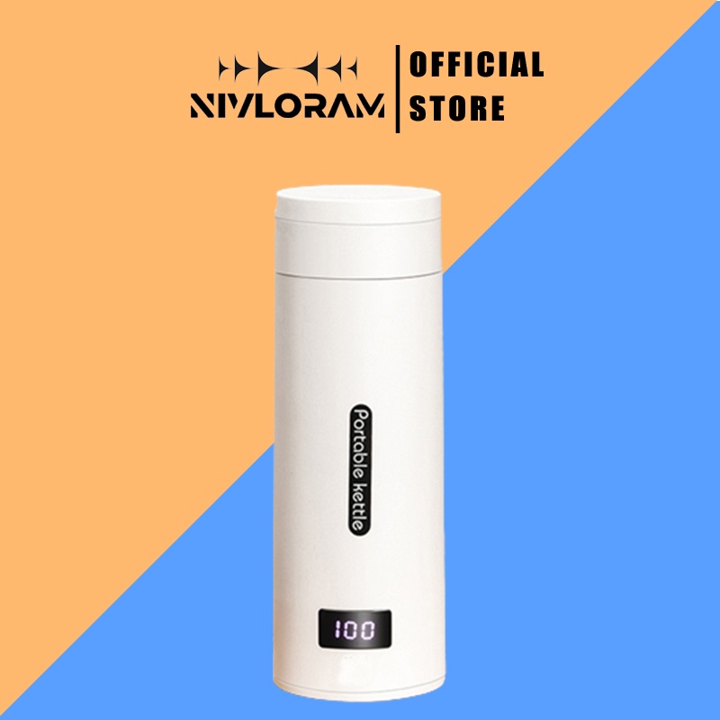 Bình Giữ Nhiệt Đa Năng 2 trong 1 Ấm Siêu Tốc Mini Dung Tích 500ml Đun Sôi Nhanh Chóng Nhiệt độ hiển thị kỹ thuật số