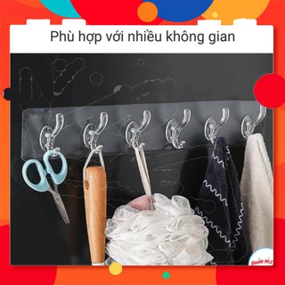 6555dbvbvbvbvb Thanh Treo Đồ Dán Tường 6 Móc Liền Mạch Trong Suốt Siêu Dính 00992 sdfsdfsádsbvbvbvb