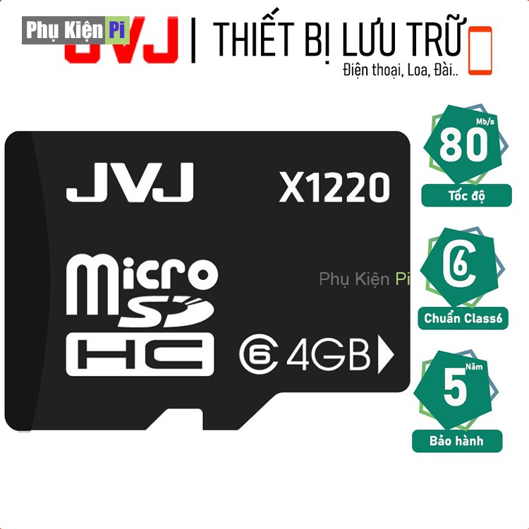 Thẻ nhớ JVJ 64GB/32GB/16GB/8GB/4GB chuyên dụng  tốc độ cao microSDHC - Bảo hành 5 năm 1 đổi 1