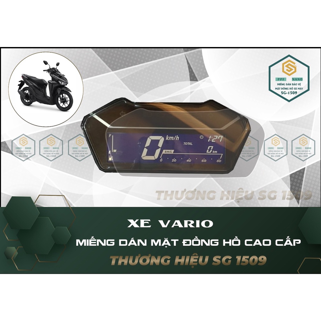 PPF VARIO | MIẾNG DÁN BẢO VỆ MẶT ĐỒNG HỒ XE VARIO 125 PPF CHỐNG TRẦY XƯỚC GIỮ MỚI MẶT ĐỒNG HỘ HIỆU QUẢ TỪ SG1509