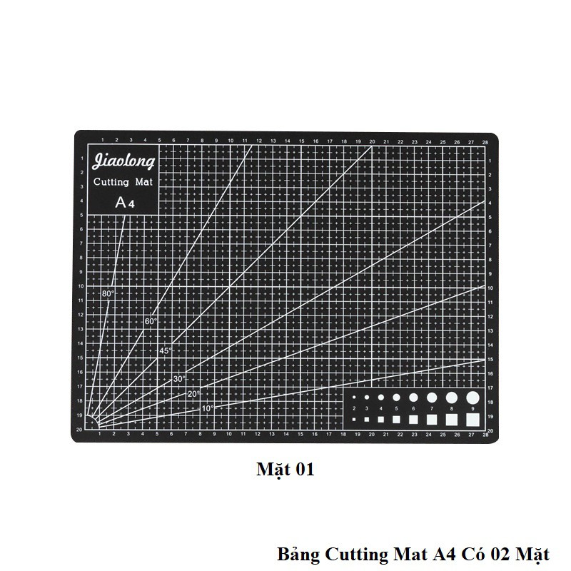 (ĐEN + XANH) Bảng Kê Lót Cắt Cutting Mat A5 / A4 Dùng Kê Cắt, Dán, Dọc Giấy, Washi Tape Làm Đồ Handmade Siêu Bền