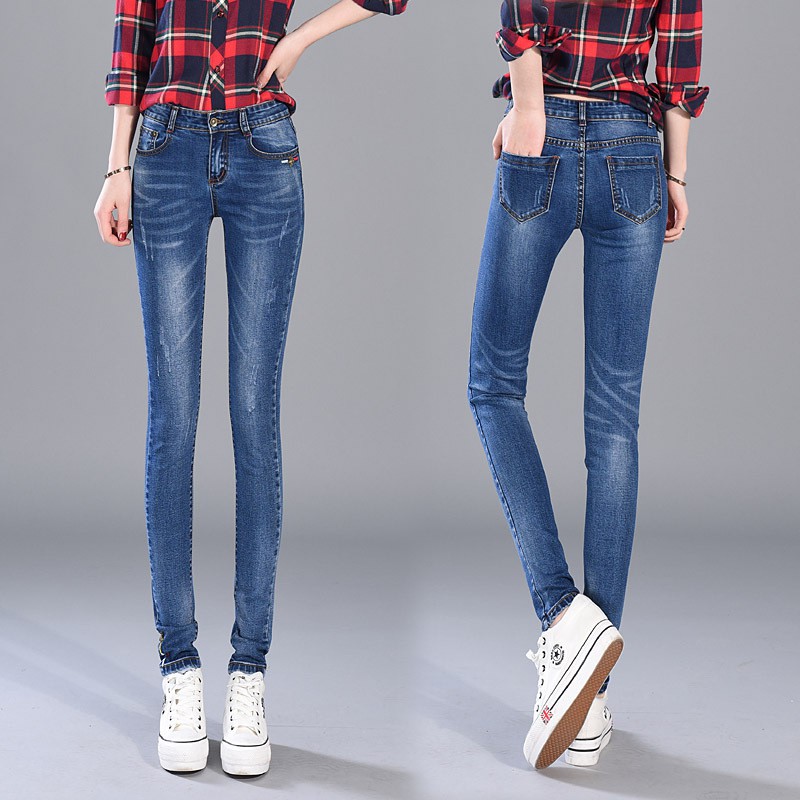 Quần bò nữ 🍎FREE SHIP🍎Quần jean nữ cạp siêu cao Q18 [quần jean đẹp] | BigBuy360 - bigbuy360.vn
