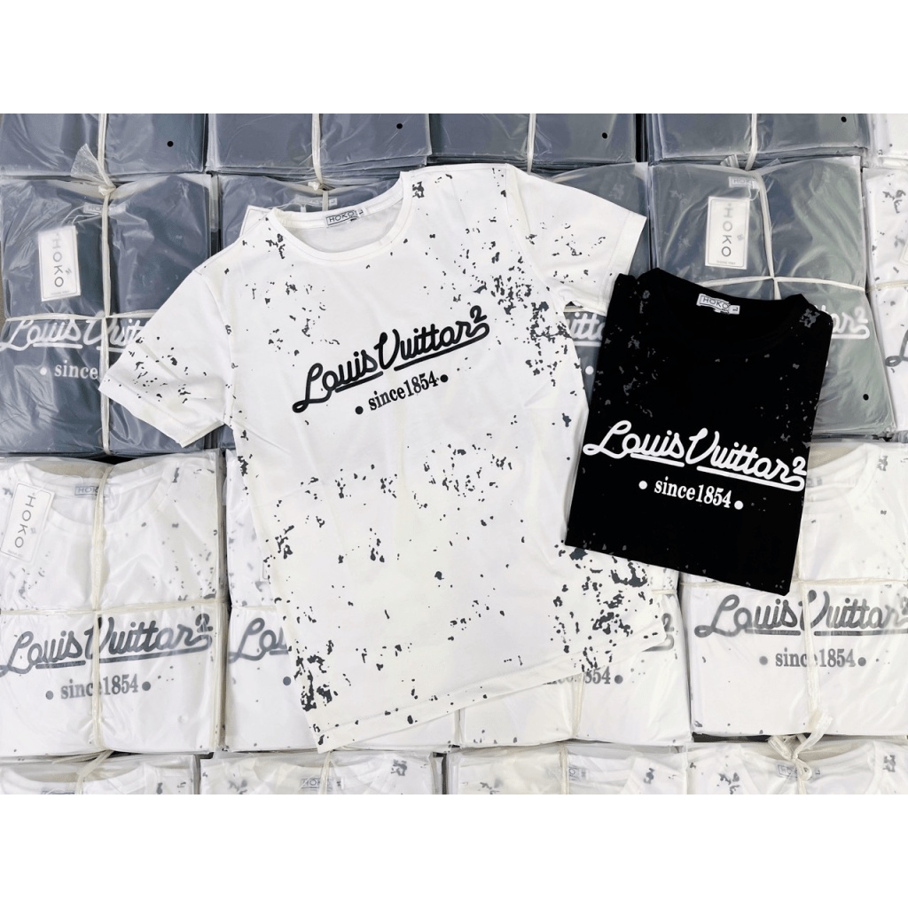 (FREE SHIP) FREE SHIP ÁO THUN CỔ TRÒN LỆ VI HAI MÀU TRẮNG ĐEN CÁ TÍNH SINCE 1854 VALENTINNA