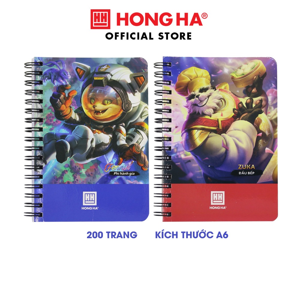 Sổ lò xo A6 Hồng Hà thiết kế hình game Liên Quân Mobile 200 trang - 4170